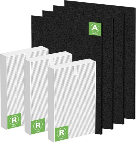 Filtro de repuesto HPA300 compatible con purificador de aire HEPA Honeywell serie HPA300, HPA300, HPA304, HPA8350, HPA300VP, HPA3300b, HPA5300