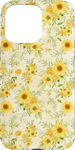 Miniatura 31 de Cute Sunflower Pattern Yellow Pastel Flower Case for iPhone 16