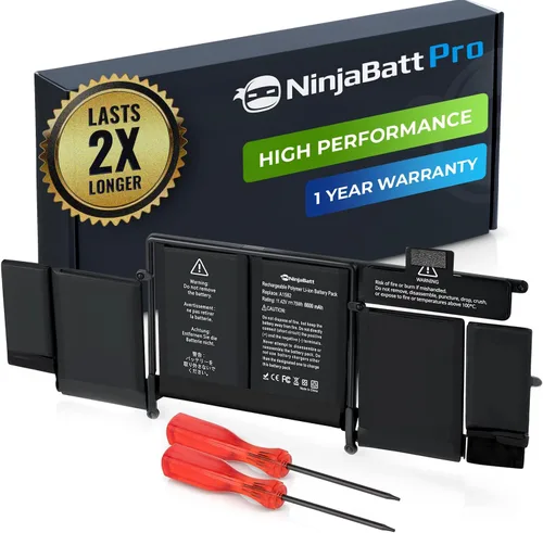 Miniatura 7 de Batería NinjaBatt A1466 para Apple MacBook Air de 13 Pulgadas [Años 2010 2011 2012 2013 2014 2015 2017] A1369 A1405 A1377 661-7474 661-4570 - Alto
