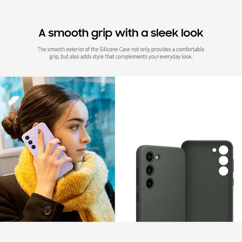 Miniatura 4 de Samsung Funda de silicona para Galaxy S23, funda protectora con variedad de colores, agarre suave, diseño suave y elegante, versión estadounidense