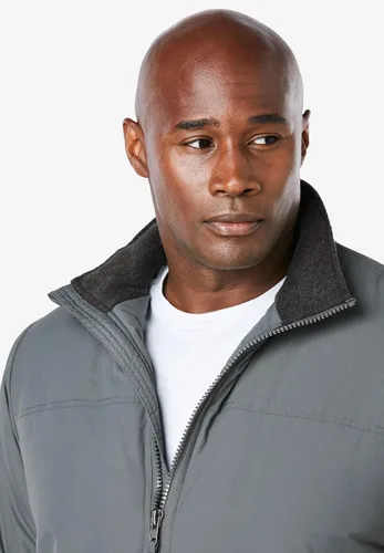 Miniatura 3 de KingSize Chaqueta bomber grande y alta con forro polar para hombre
