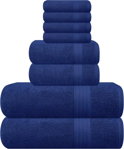Miniatura 53 de GLAMBURG - Juego de 12 toallas faciales ultrasuaves de 13 x 13 pulgadas, 100% algodón, duraderas y altamente absorbentes, ideales para baño, cocina