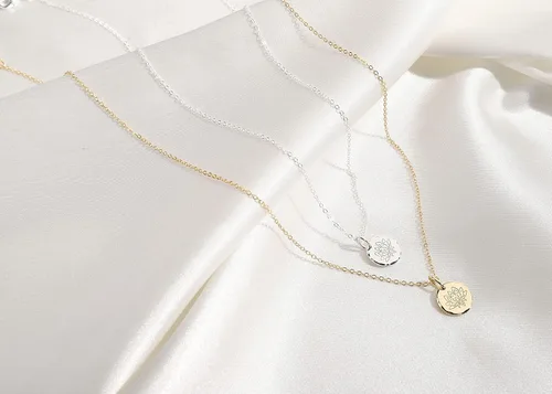 Miniatura 4 de HOPE LOVE SHINE New Beginnings Lotus Necklace for Women - Gifts for Her - Divorce Gifts, Addiction Recovery, AAA, Sobriety Gifts for Women, Break