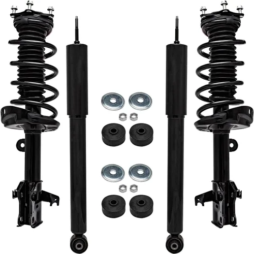 Miniatura 36 de Detroit Axle - Amortiguadores de puntales para Nissan Sentra 2007-2012 [Base S SL SR] Puntales delanteros completos con amortiguadores traseros