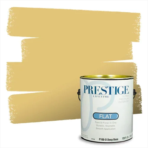 Miniatura 139 de PRESTIGE Paints Exterior Paint and Primer In One, 1-Gallon, Satin, Comparable Match of Benjamin Moore* Royal Linen* 931BM-PCM