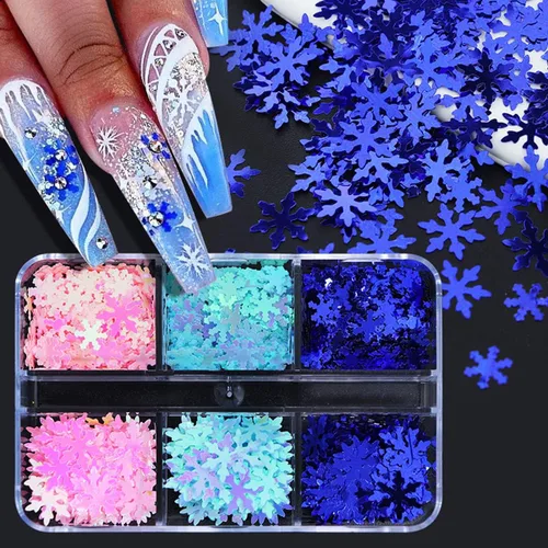Miniatura 20 de Lentejuelas de uñas con purpurina de otoño, hojas de arce, copos de purpurina holográfica, hojas de arce holográficas, purpurina para uñas, diseño