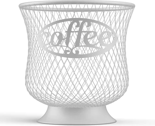 ITHSKUILL Soporte para cápsulas de café, organizador resistente de cápsulas K, almacenamiento de gran capacidad de cápsulas K para cápsulas de Blanco