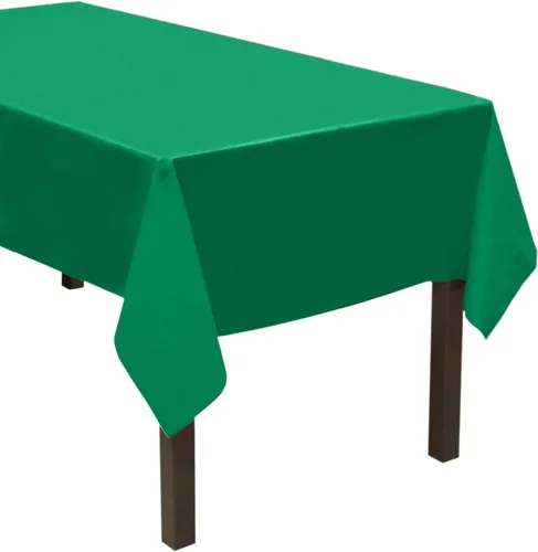 Miniatura 15 de Party Essentials - Mantel de plástico resistente disponible en 44 colores, 54 x 108 pulgadas, burdeos