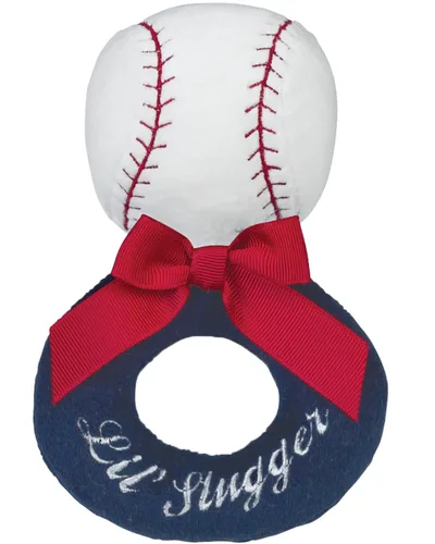 Bearington Baby Lil Slugger Boy 's béisbol de peluche sonajero 5.5"