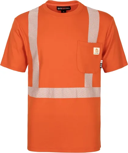 Miniatura 10 de BOCOMAL FR Tee Shirts High Visibility/Hi Vis Flame Resistant/Fire Retardant Shirt 7oz Reflective Hombres Seguridad Camisas Camiseta azul real/Hi Vis