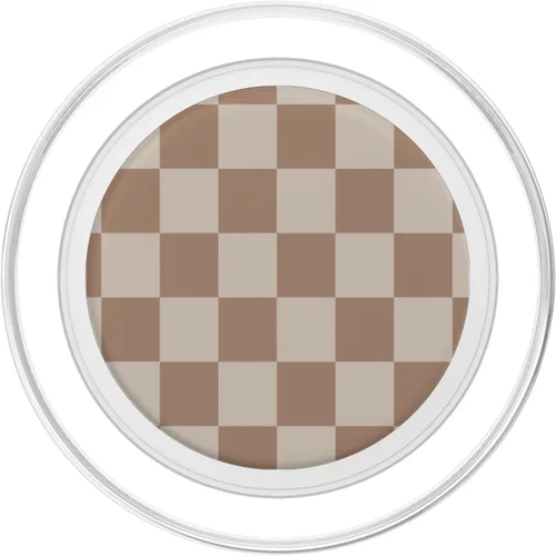 Miniatura 2 de Cute Classic Dark Brown Checkered Big Checkerboard PopSockets MagSafe PopGrip para iPhone