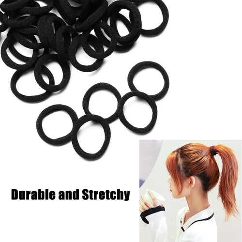 Miniatura 6 de Ligas para el cabello, mini bandas para el cabello coloridas sin costuras, suaves y elásticas, soportes para cola de caballo (coloridas, 200 piezas)