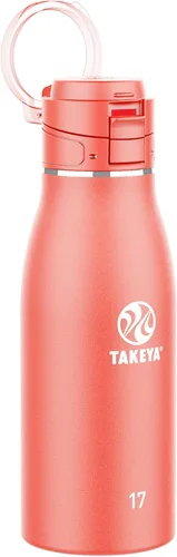 Miniatura 14 de Takeya Traveler - Taza de café de viaje de acero inoxidable con tapa abatible (25 onzas, ónix) – Taza aislada a prueba de fugas para café y té Ónice
