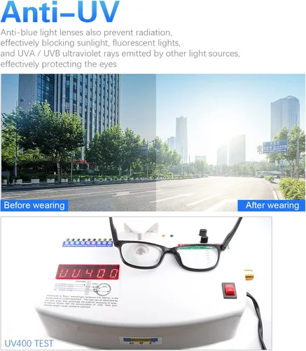 Miniatura 7 de YIMI Gafas de miopía fotocromáticas para distancia con bisagra de resorte, anti UV para hombres y mujeres, lentes de potencia negativa, gafas