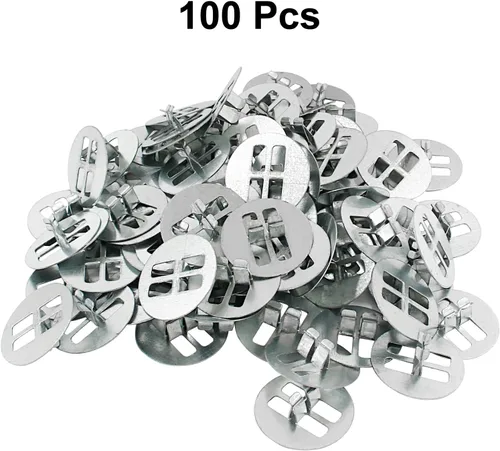 Miniatura 3 de Litoexpe 100 clips de mecha de madera, base redonda de mecha de vela, clip de base de mecha de metal, pestañas de sostenedor de mechas de madera