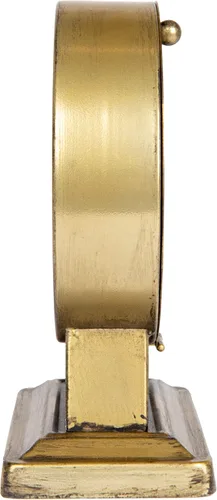 Miniatura 6 de Creative Co-Op Reloj decorativo de metal con acabado dorado