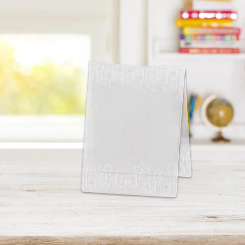 Miniatura 4 de Carpetas en relieve de plástico para hacer tarjetas, fondo de marco de estrellas, plantilla de plástico DIY, álbum de fotos, papel de tarjeta, álbum