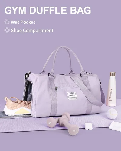 Miniatura 2 de Bolsa de lona de viaje bolsas de fin de semana para mujeres y hombres bolsa de transporte durante la noche bolsa de hospital bolsa de gimnasio