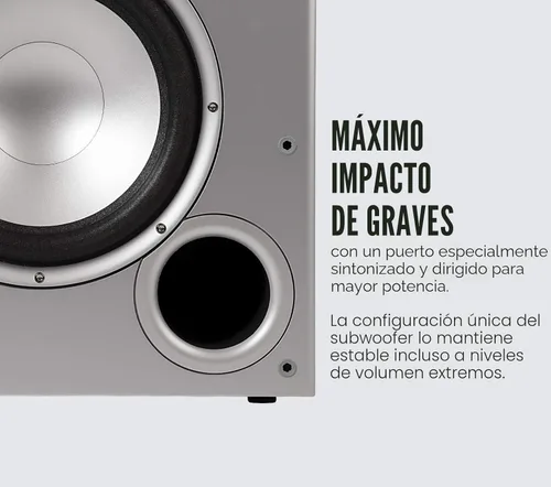 Miniatura 3 de Polk Audio PSW10 - Subwoofer amplificado de 10 pulgadas para audio doméstico - Tecnología Power Port, hasta 100 vatios, graves potentes en diseño
