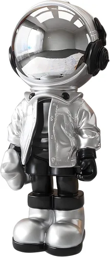 Miniatura 10 de Figura de astronauta, escultura de hombre espacial de resina con asa, para decoración de mesa del hogar, estantería, sala de estudio, decoración