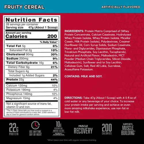 Miniatura 2 de BSN SYNTHA-6 Proteína Premium en Polvo con 6g de Fibra, Proteína de Suero, Caseína Micelar, Mezcla de Proteína de Leche Aislada, 5g de Grasa, Cereal