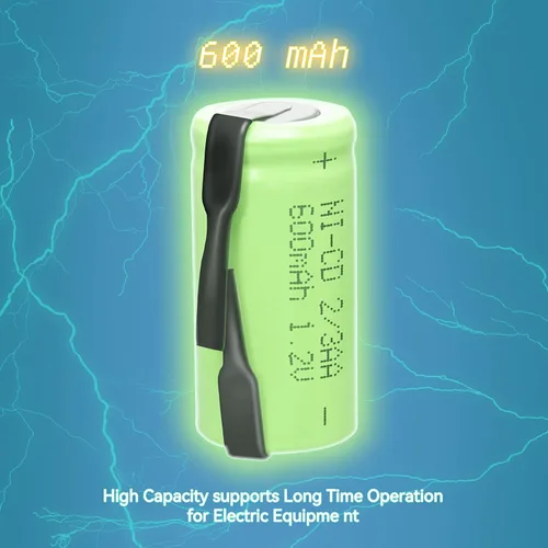 Miniatura 4 de AA Ni-Cd 1.2V 2/3AA 600mAh Batería Recargable - 6pcs Verde