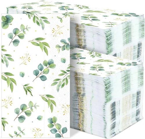 Miniatura 15 de gisgfim 100 piezas de servilletas de papel desechables con estrellas patrióticas para el 4 de julio, Día de la Independencia, servilletas
