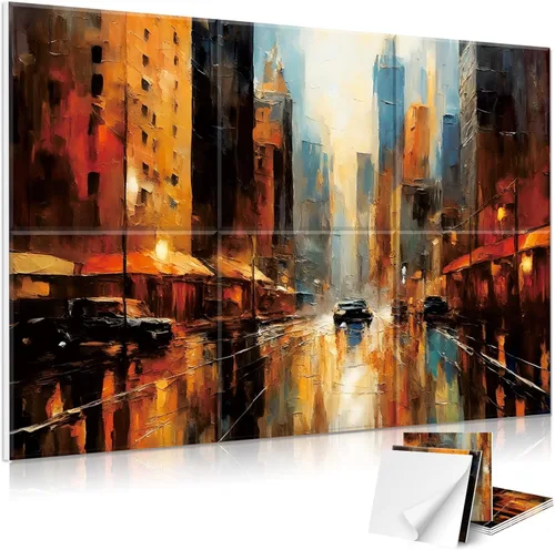 Miniatura 10 de JBER Paneles acústicos para pared - 6 piezas de 23.6 X 23.6 pulgadas con estampado de patrón de madera, paneles insonorizantes decorativos Lago