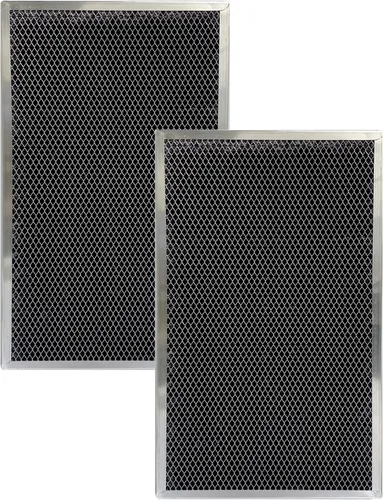 Air Filter Factory Filtro de campana de carbono de 10.75 x 19.25 x 0.09 pulgadas, filtro de campana de ventilación de carbón de carbón, paquete de 2