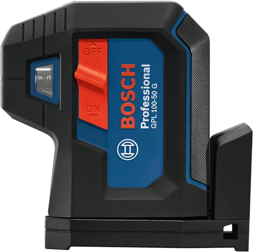 Miniatura 4 de BOSCH Láser de alineación autonivelante de haz verde GPL100-50G, incluye 2 baterías AA, montaje multiusos integrado y estuche de transporte duro