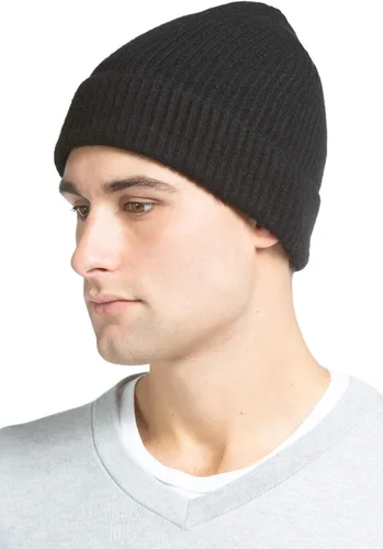 Miniatura 2 de Fishers Finery Sombrero con puños acanalados de cachemira 100% pura para hombre; ultra felpa