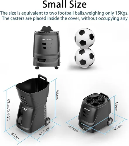 Miniatura 8 de Padel-Smart-Máquina profesional de pelotas de pádel con control de aplicación, capacidad de más de 100 bolas, batería de 4 a 6 horas, 12 modos