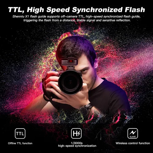 Miniatura 6 de Godox Transmisor de disparador de flash inalámbrico X1T-O TTL para Olympus Panasonic, compatible con función HSS 1/8000s 5 grupos 32 canales