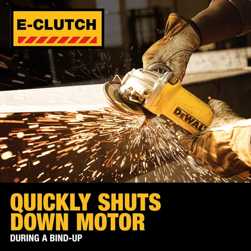 Miniatura 5 de DEWALT Amoladora angular, 6 in., 13 Amp, 9,000 RPM, embrague electrónico, sistema de expulsión de polvo, sin bloqueo, amoladora eléctrica (DWE43144N)