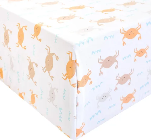 Miniatura 36 de Copper Pearl Sábanas de punto prémium para cuna de bebé para colchones estándar, transpirables y suaves, trucha