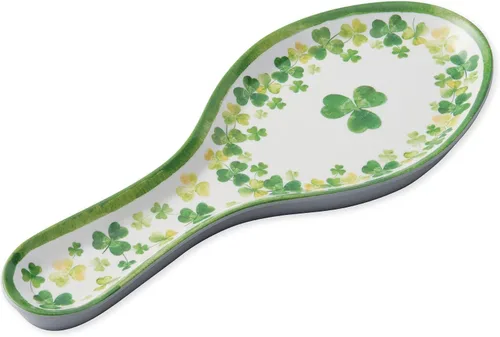 Miniatura 16 de UP ware - Soporte para cuchara de melamina con diseño floral de conejito para estufa, encimera de cocina y mesa de comedor, 9.625 pulgadas