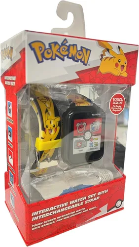 Miniatura 6 de Pokémon Interactive - Reloj inteligente para niños con pantalla táctil, correas intercambiables de Pikachu y Friends, cámara integrada, alarma