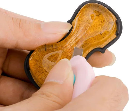 Miniatura 3 de PUNK Colofonia Natural Transparente Adecuada para Violín, Violonchelo, Viola y Otros Instrumentos de Cuerda Frotada (2A)