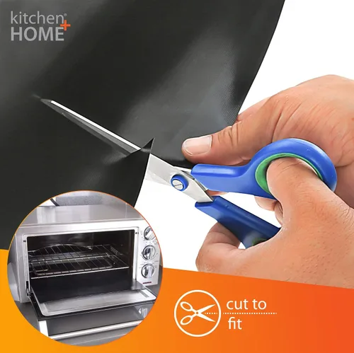 Miniatura 4 de Kitchen + Home Toaster Oven Liner – Resistente 100% libre de PFOA y BPA – Revestimiento antiadherente reutilizable para horno tostador