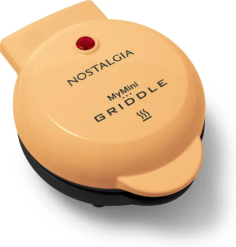 Nostalgia MyMini - Plancha eléctrica personal, plancha antiadherente perfecta para dietas keto y bajas en carbohidratos, huevos, tortitas,