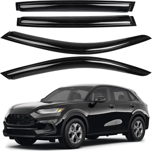 AUXKO Protector de lluvia de ventana para Honda HRV 2023 2024 2025 2026 exterior con cinta adhesiva inastillable, protector de humo solar, visera de