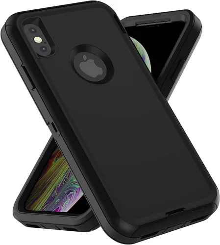 Miniatura 5 de Funda para iPhone Xs Max, [Resistente] 4 en 1, resistente a prueba de cortocircuitos, con función atril y protector de pantalla para Apple iPhone Xs