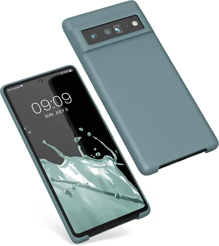 Miniatura 307 de kwmobile Funda Compatible con Google Pixel 6 Pro - Funda de teléfono de silicona TPU con acabado suave - Azul Arrecife