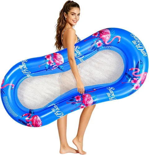 Miniatura 6 de ZHUYNXIR Flotador de piscina para adultos, hamaca flotante, balsas inflables, sofá de aire para piscina, cama flotante, tumbado en él, todo tu Pájaro