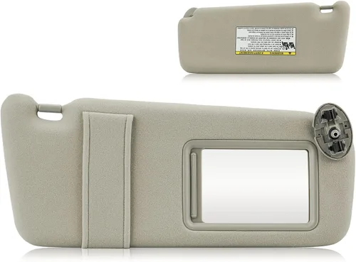 Miniatura 15 de Visera solar con luz para Toyota Camry 2007-2011 con techo solar, lado derecho del pasajero gris. Reemplaza 74320-06800-B0