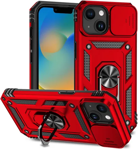 Miniatura 43 de Funda magnética compatible con iPhone 14 Pro de 6.1 pulgadas, funda magnética para iPhone 14 Pro con cubierta de cámara y soporte de grado militar