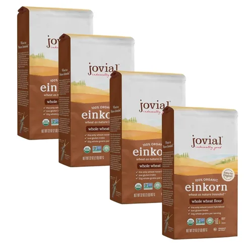 Miniatura 8 de Jovial Einkorn - Harina para hornear 100% orgánica Einkorn harina de trigo entero 100% grano entero Alto contenido en proteínas Sin OMG