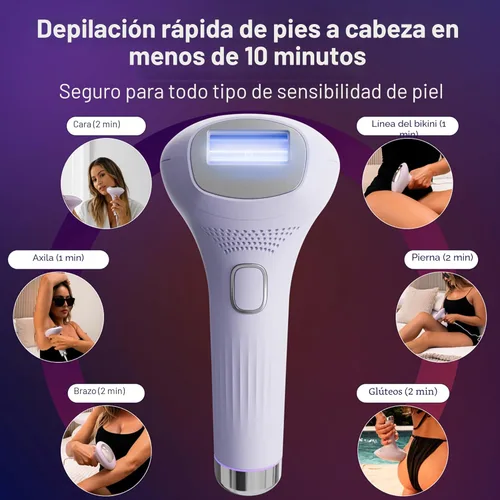 Miniatura 5 de MICHAEL TODD Beauty: dispositivo de depilación láser IPL LUMOS para mujeres y hombres, tecnología CoolMax de 50 °F, 999,999 flashes, 3 en 1