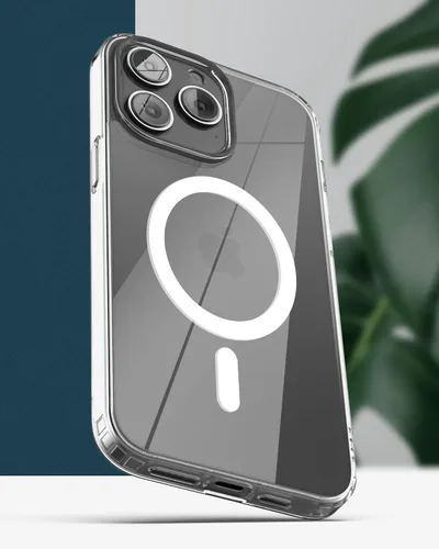 Miniatura 7 de ENCASED Funda magnética para iPhone 14 Pro, compatible con MagSafe, con protector de pantalla (transparente cristalino)