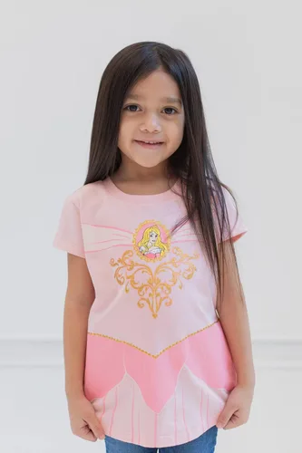 Miniatura 3 de Disney Paquete de 4 camisetas de princesa para niñas pequeñas y grandes (2T - 14-16)